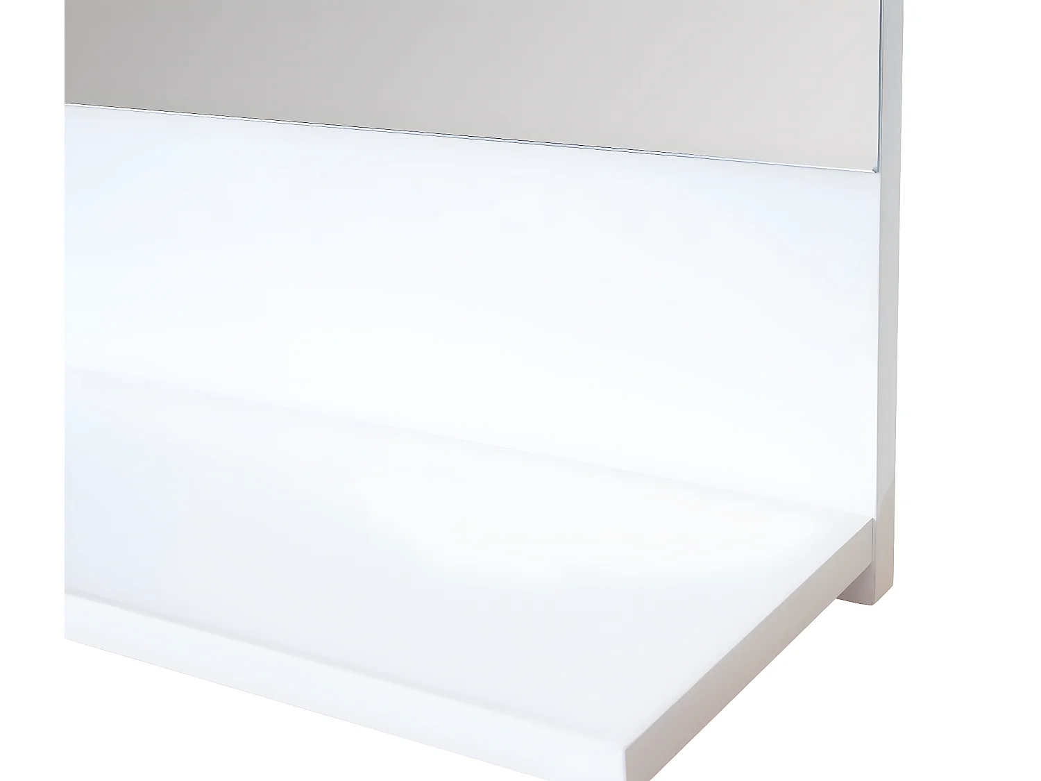 Wandspiegel met legplank MCW-B19,  wit