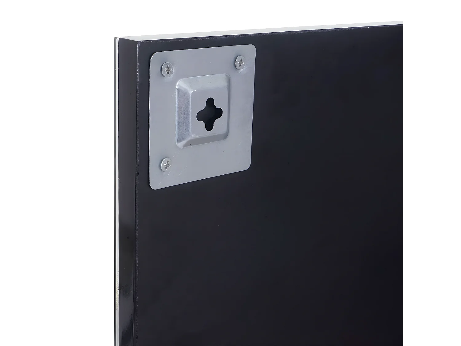 Wandspiegel mit Ablage MCW-B19, Schwarz