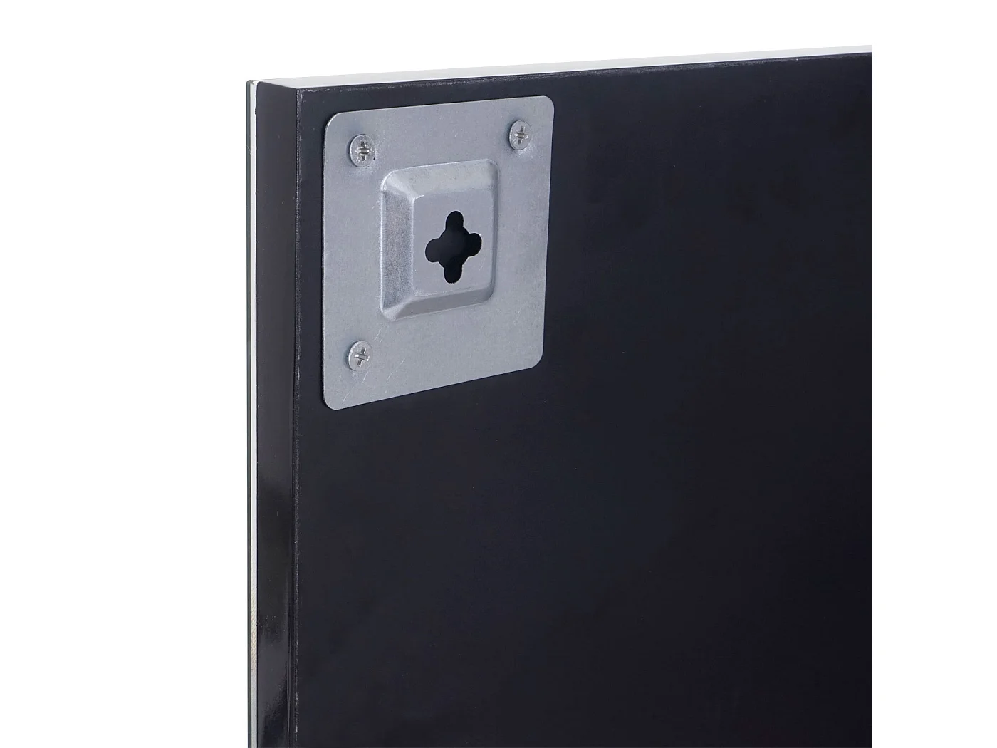 Wandspiegel mit Ablage MCW-B19, Schwarz