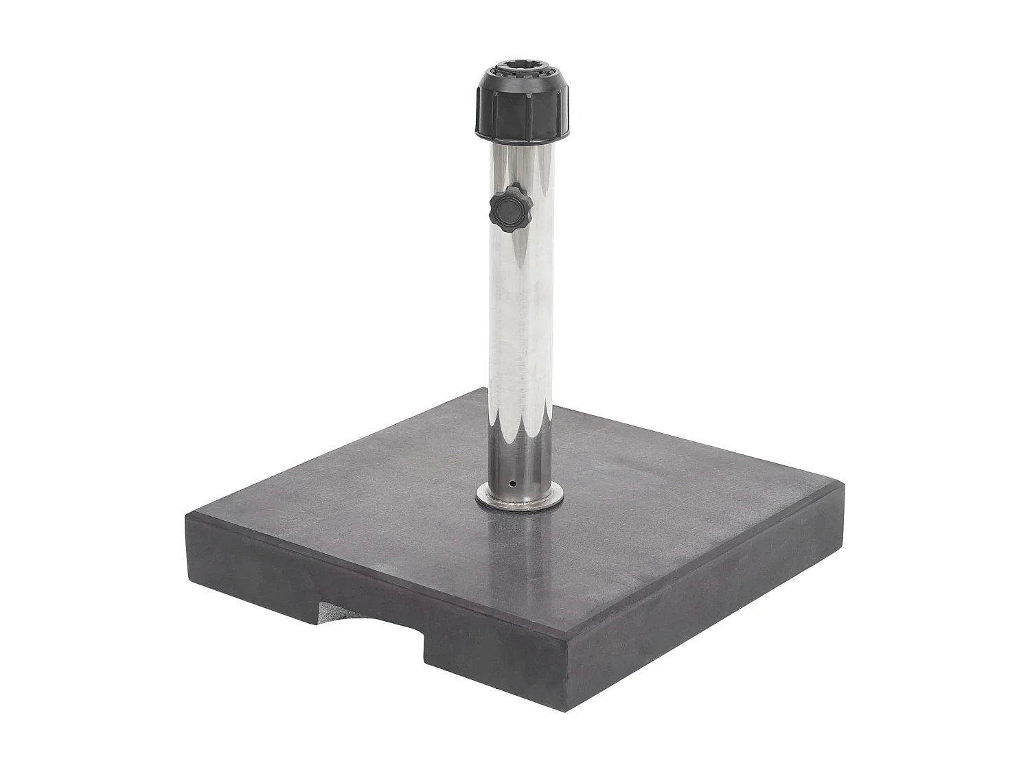 Stojak na parasol MCW-F92,  24kg kątowy czarny