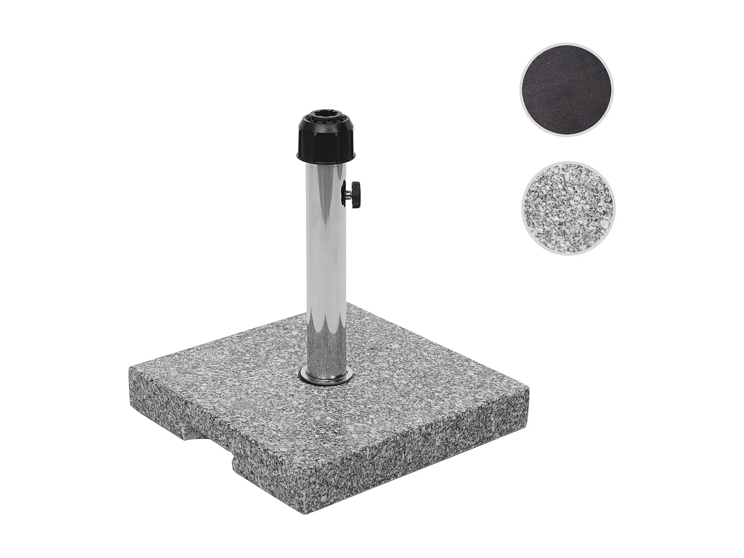 Stojak na parasol MCW-F92,  24kg okrągły szary