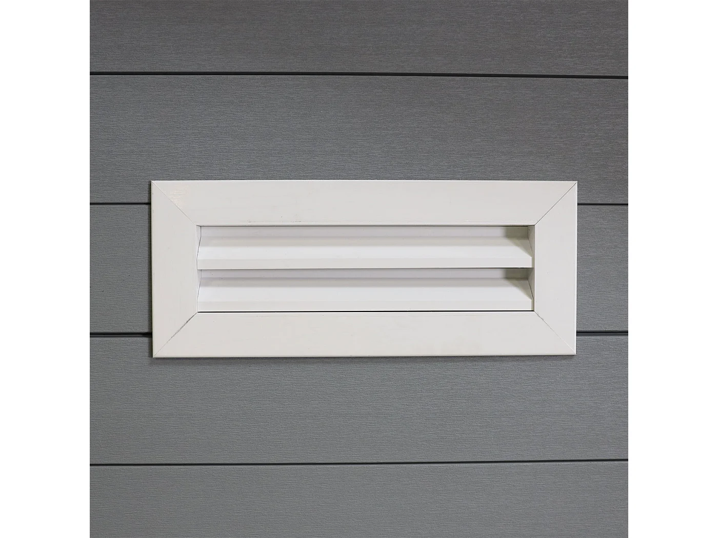 WPC tuinhuisje met schuin dak MCW-J94,  lichtgrijs-wit