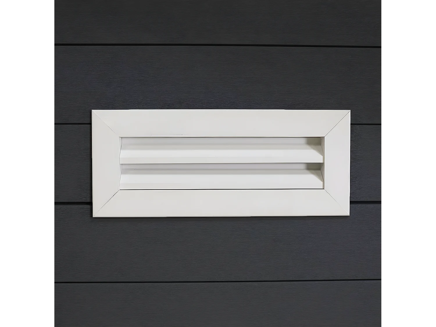 WPC Gartenhaus mit Pultdach MCW-J94, Graphit-weiß