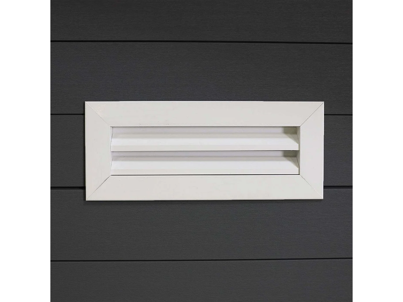 Szopa ogrodowa WPC z dachem jednospadowym MCW-J94,  grafitowo-biały