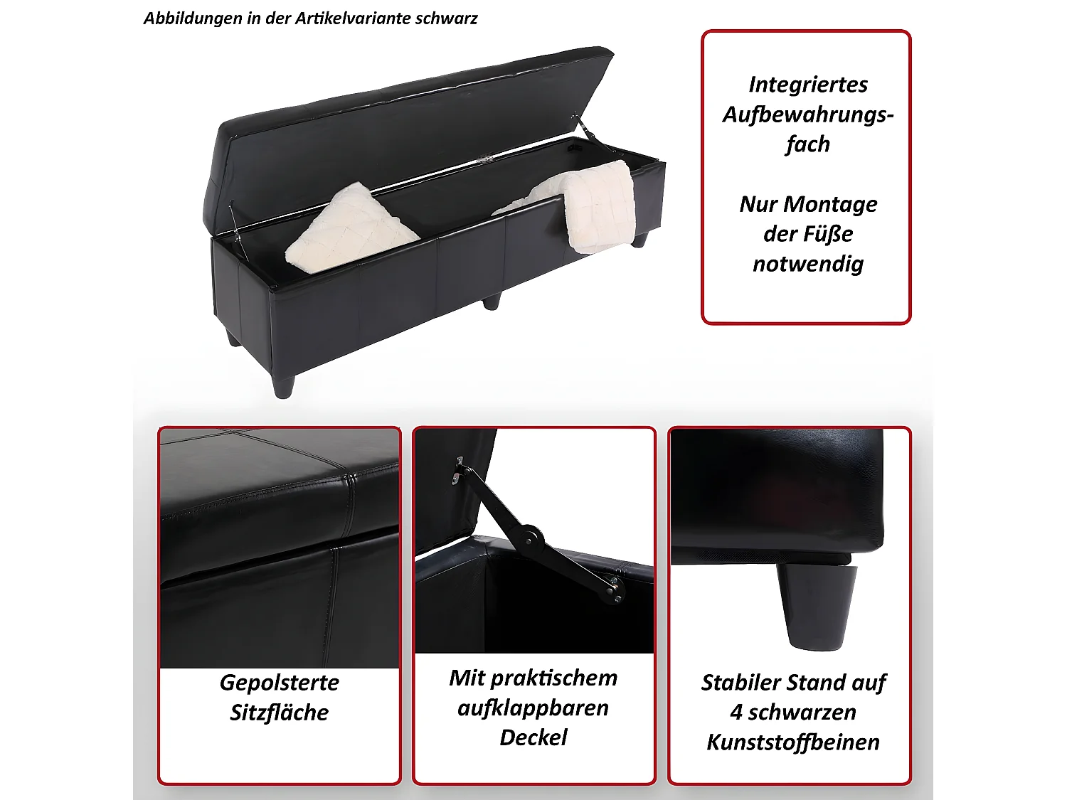 Opbergkist Kriens XXL,  crème