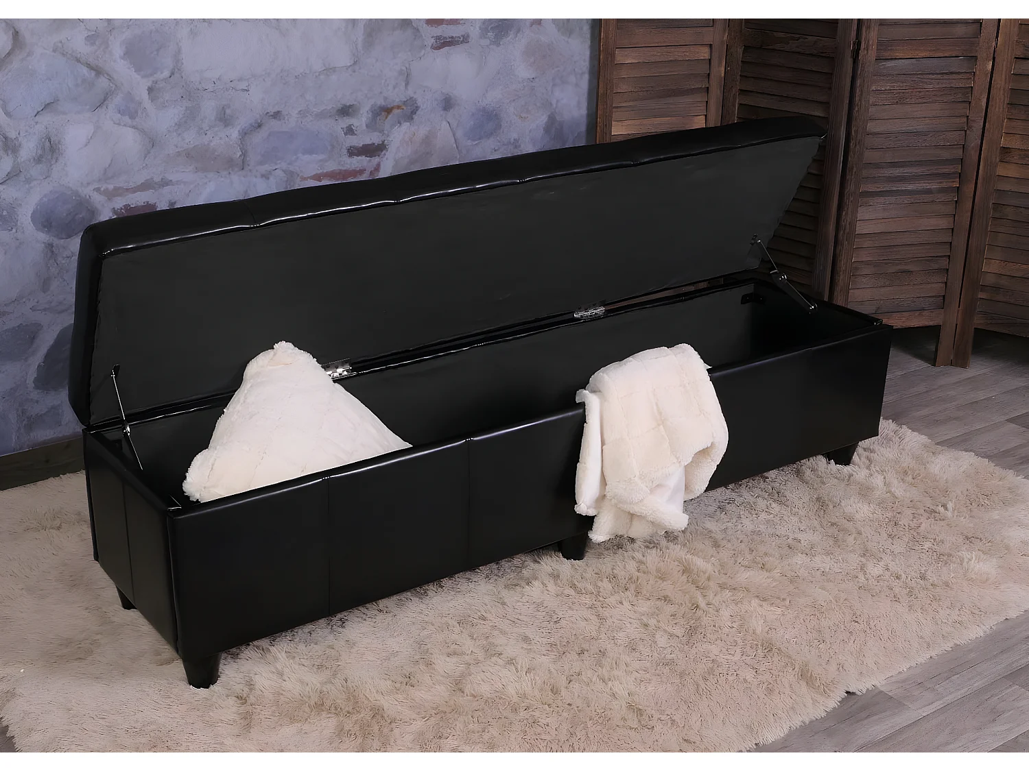 Opbergkist Kriens XXL,  zwart