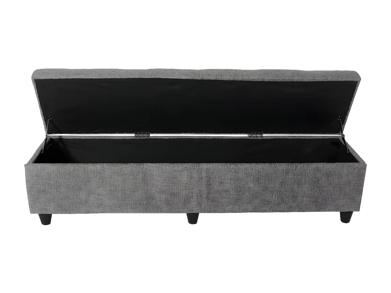 Aufbewahrungs-Truhe Kriens XXL, Grau