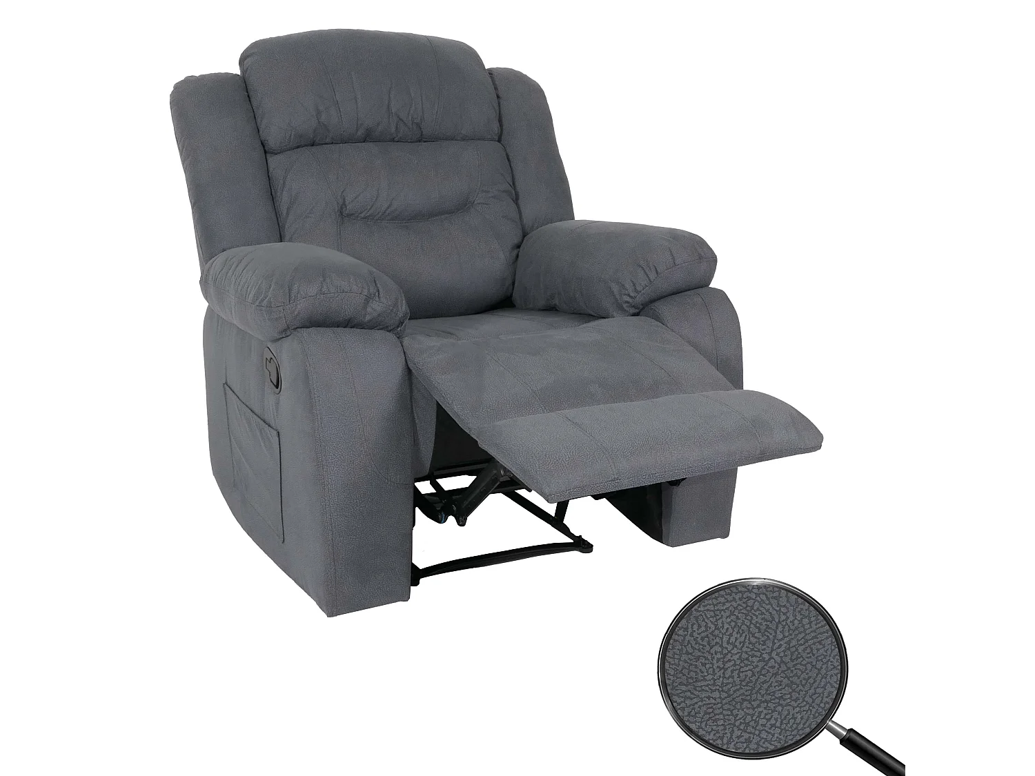 Fernsehsessel MCW-J57 XXL, Graublau