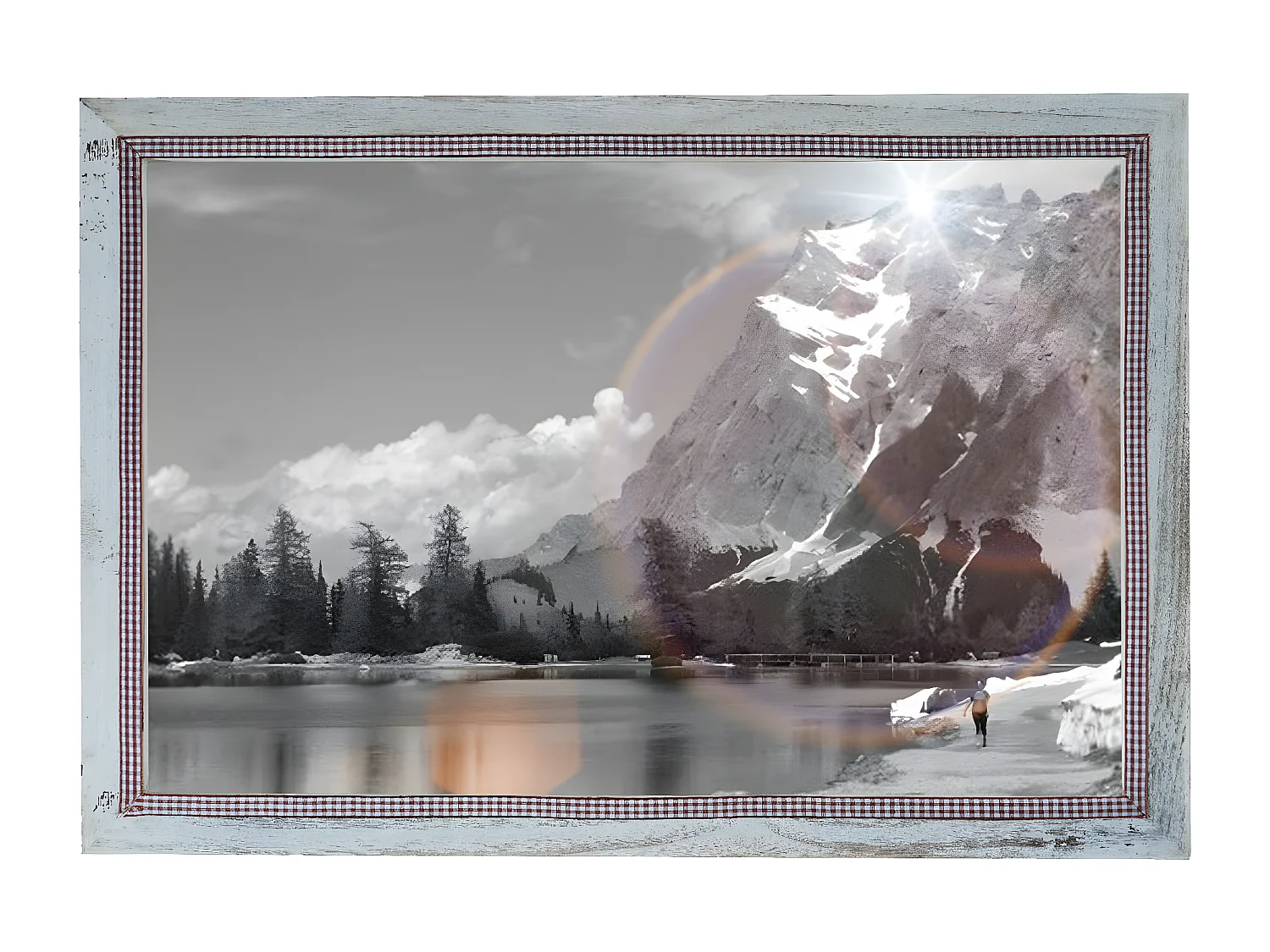 Bilderrahmen H250 Shabby-Look, Weiß