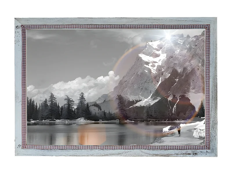 Bilderrahmen H250 Shabby-Look, Weiß