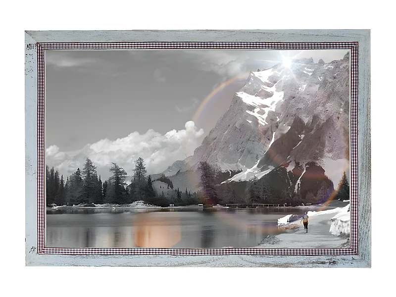 Bilderrahmen H249 Shabby-Look, Weiß