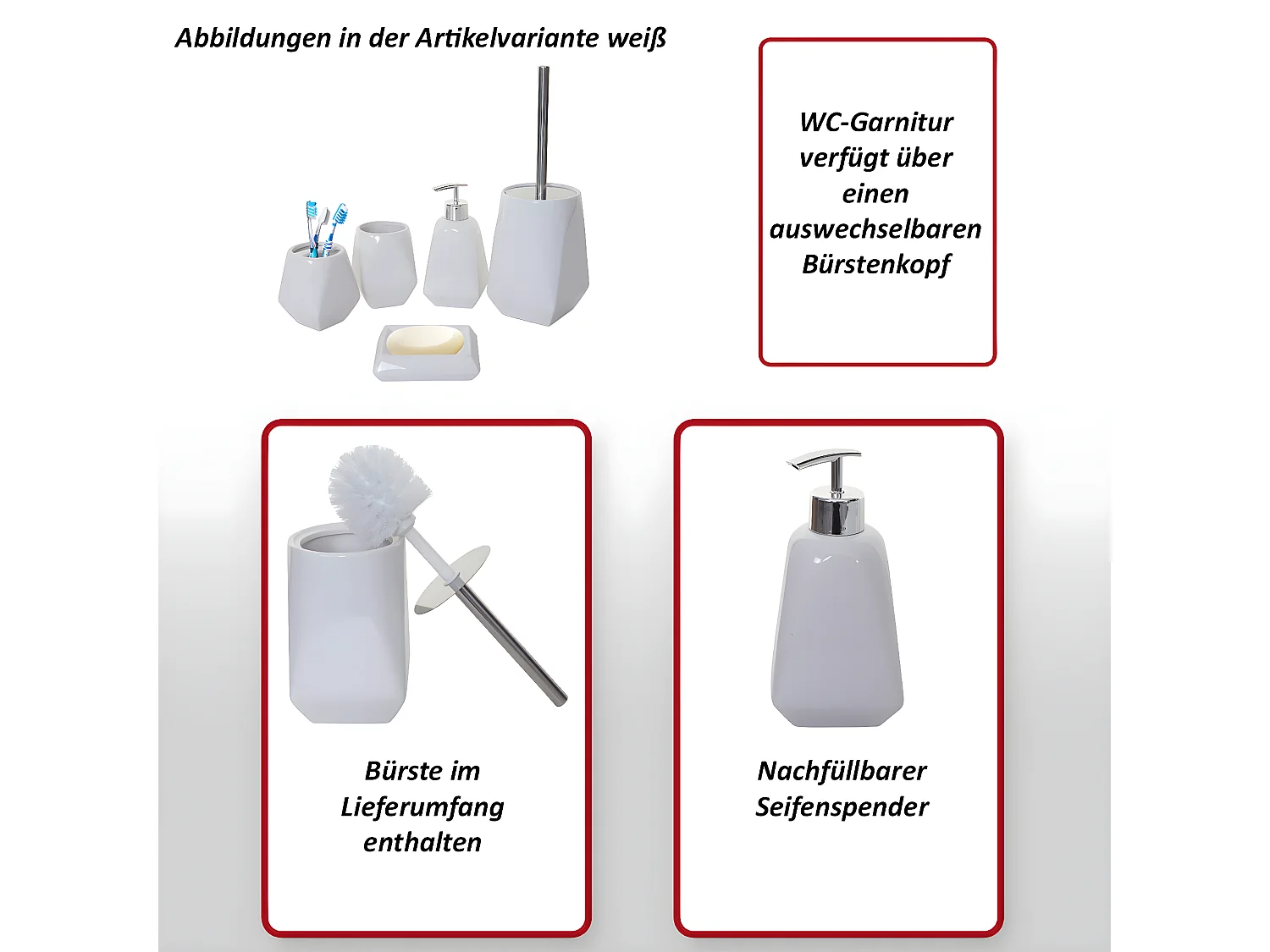 Badset MCW-C71 (5-delig),  zwart