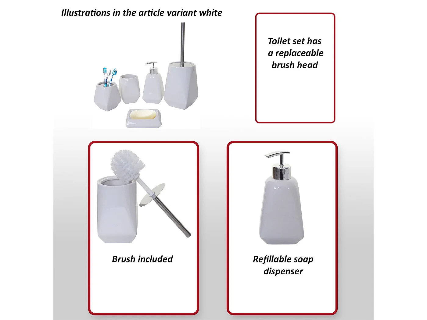 Badset MCW-C71 (5-teilig), Schwarz