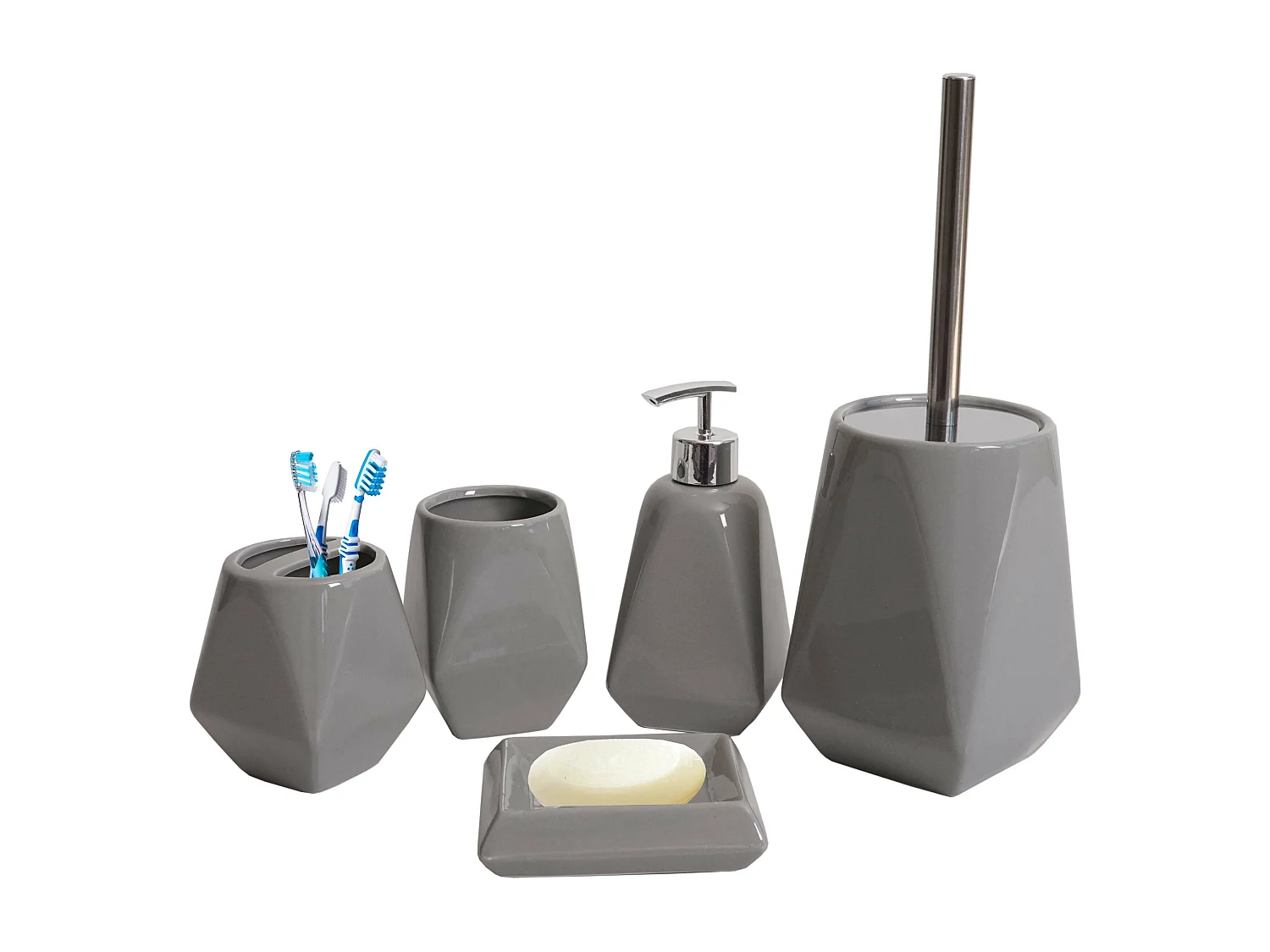 Badkamer set MCW-C71 (5-delig),  grijs