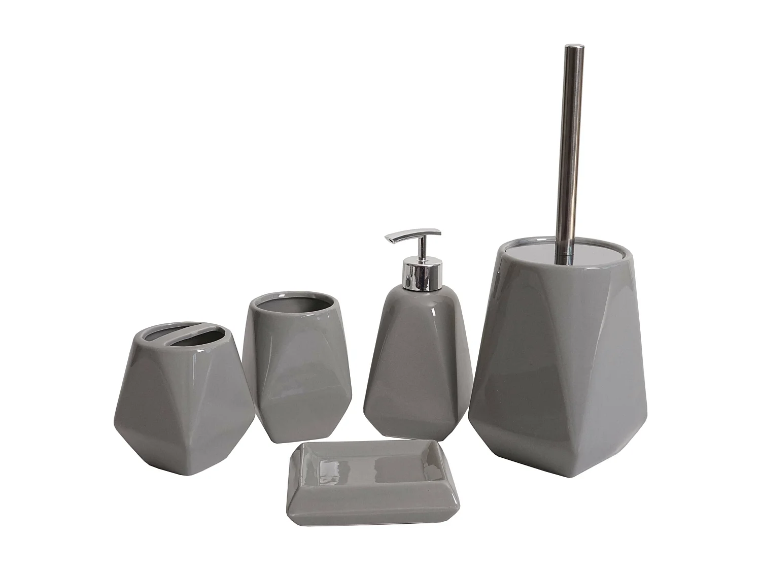 Badkamer set MCW-C71 (5-delig),  grijs