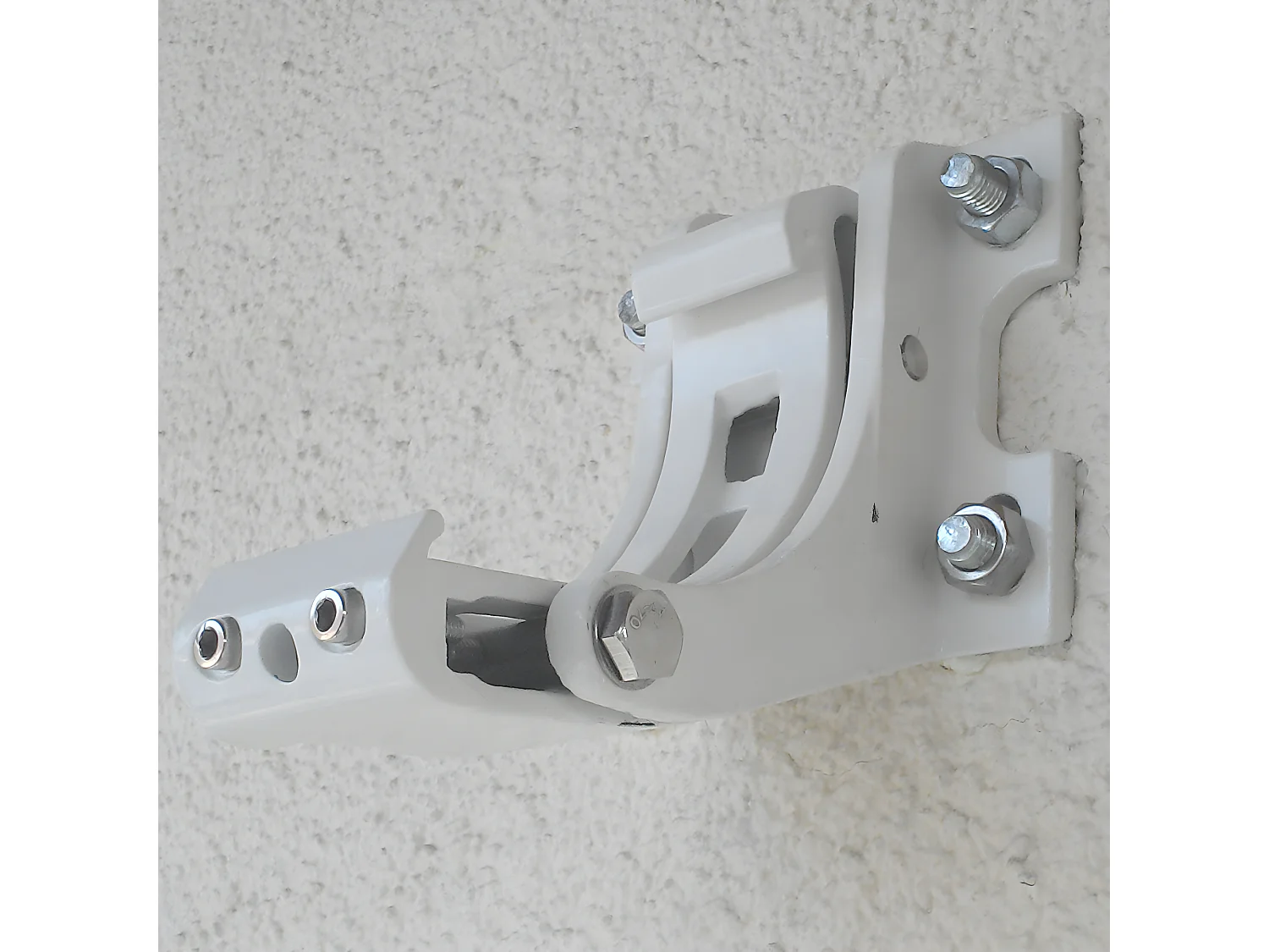 Elektrische Kassettenmarkise MCW-H27, Polyester anthrazit, Rahmen weiß