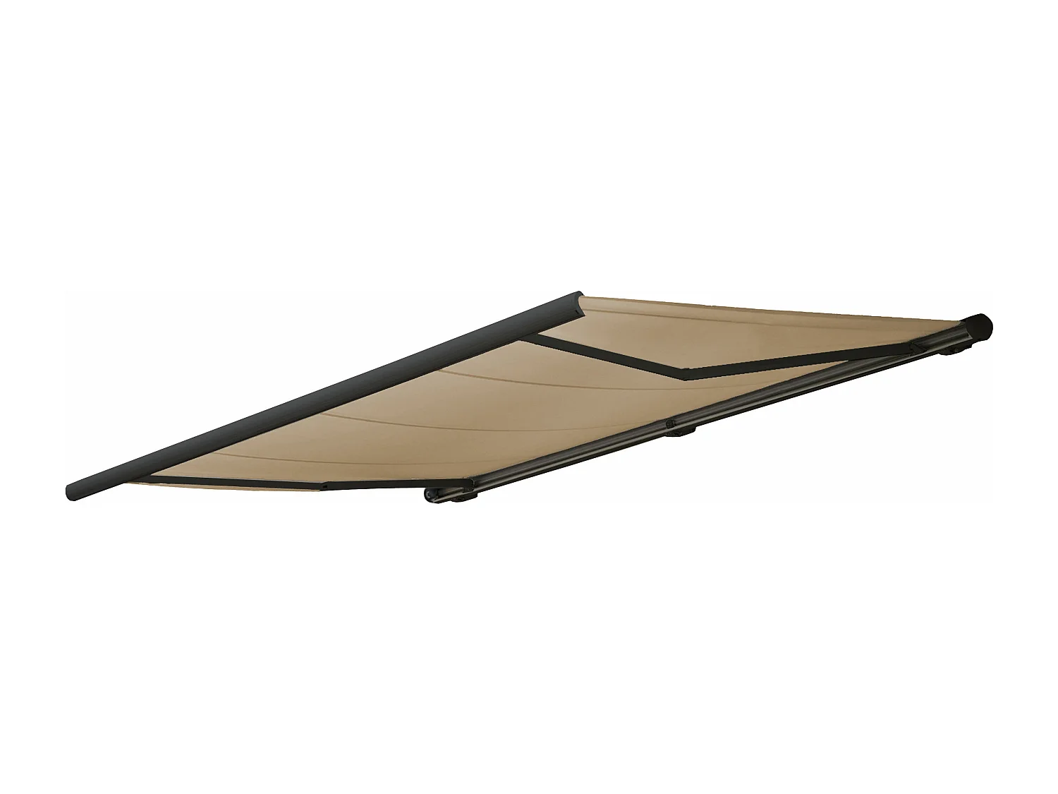 Elektrische Kassettenmarkise MCW-H27, Polyester Creme, Rahmen anthrazit