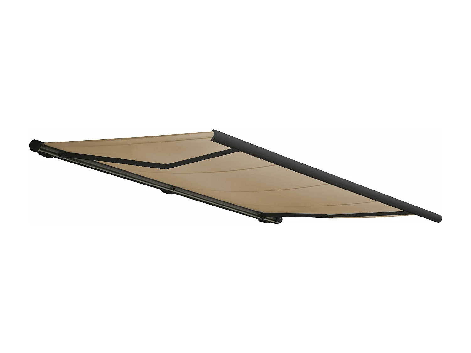 Elektrische Kassettenmarkise MCW-H27, Polyester Creme, Rahmen anthrazit