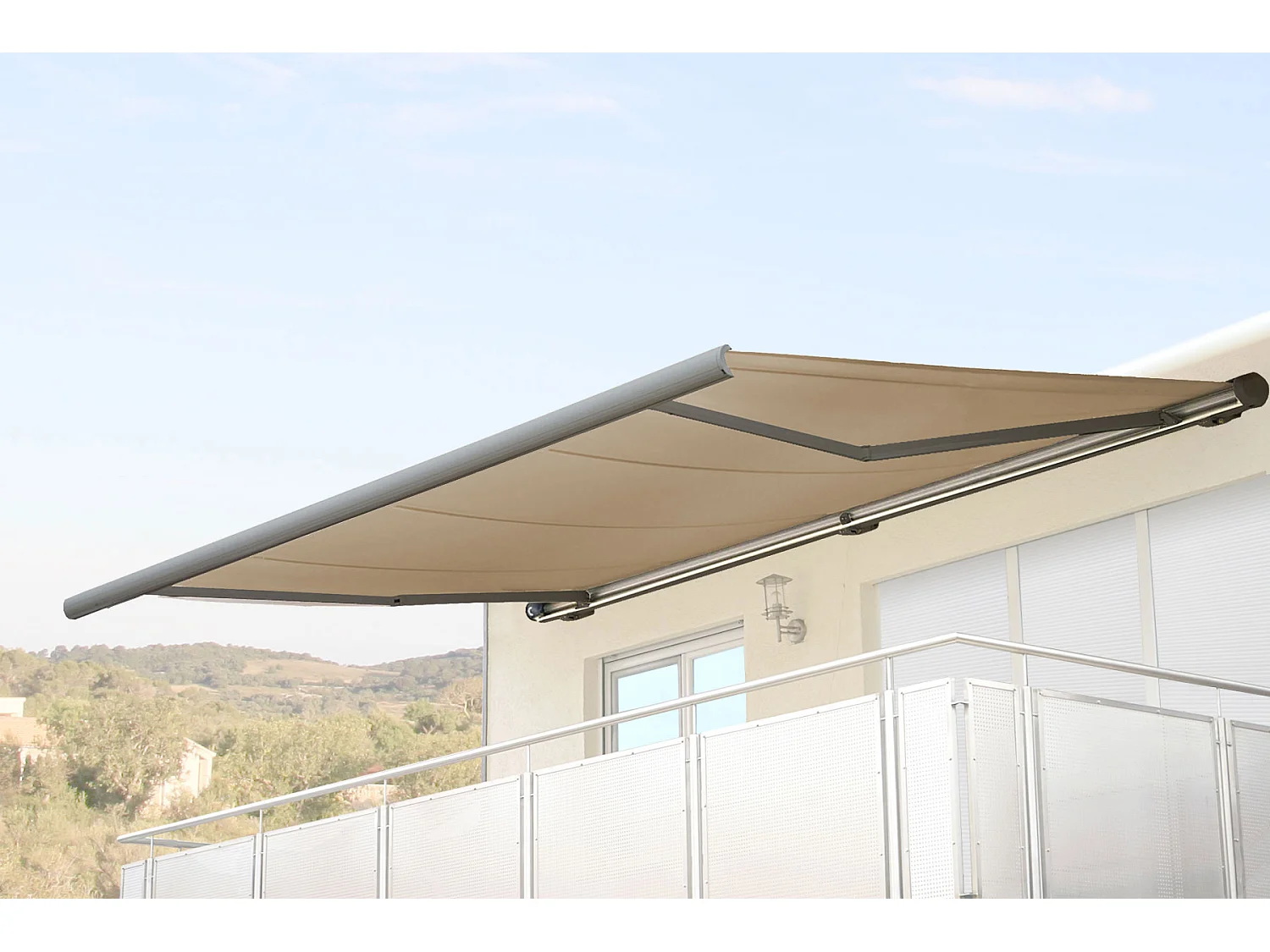 Vervangingshoes voor luifel H123,  Polyester crème