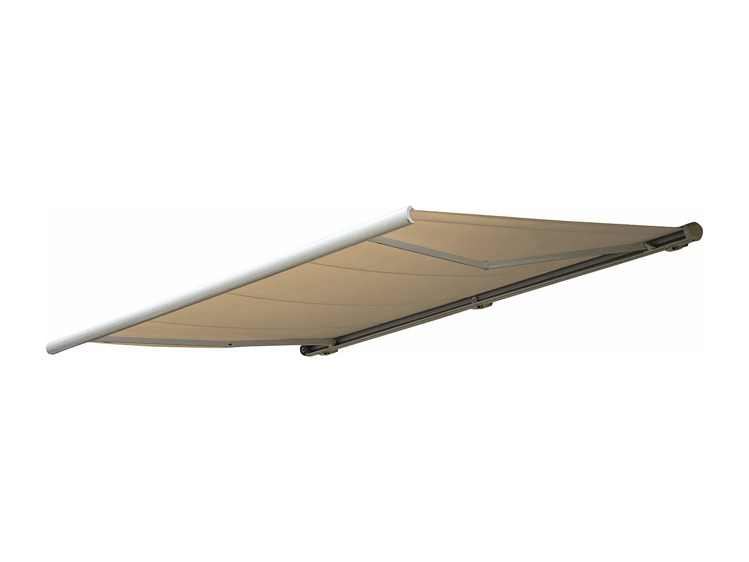 Elektrische Kassettenmarkise H124, Polyester Creme