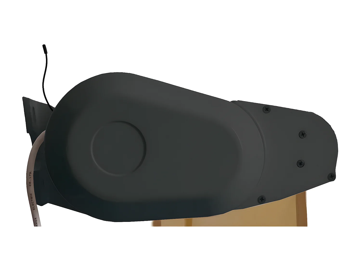 Kassetten-Markise H124 Volant ausfahrbar, Polyester Creme, anthrazit