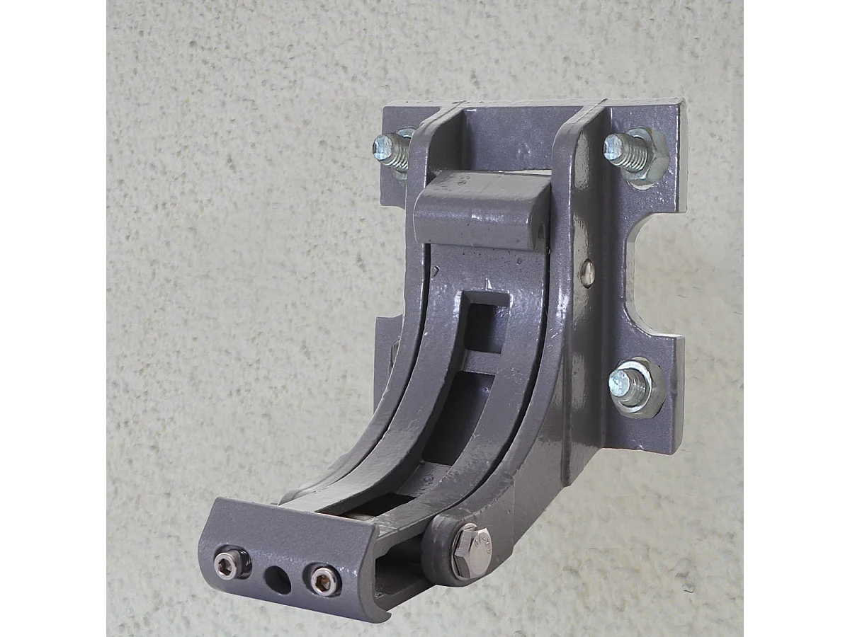 Kassetten-Markise H122 mit Volant, Polyester Gelb/Weiß, grau