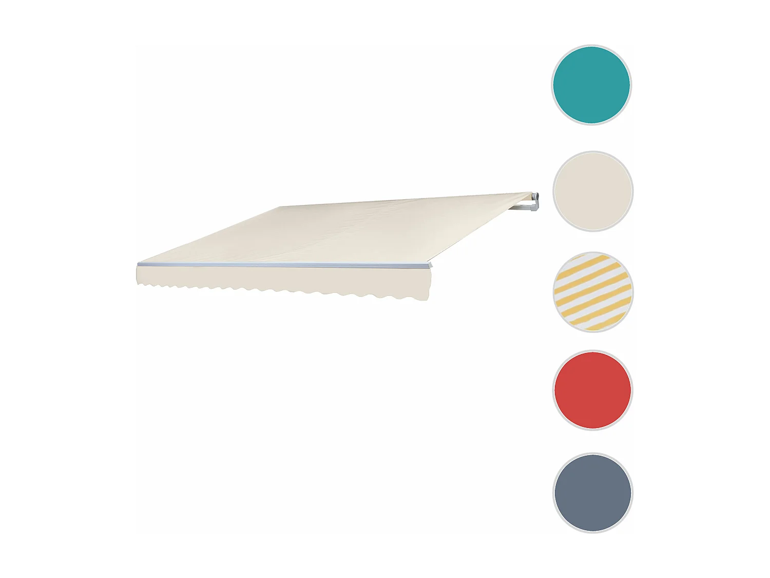 Alu-Markise H792, Acryl, Creme