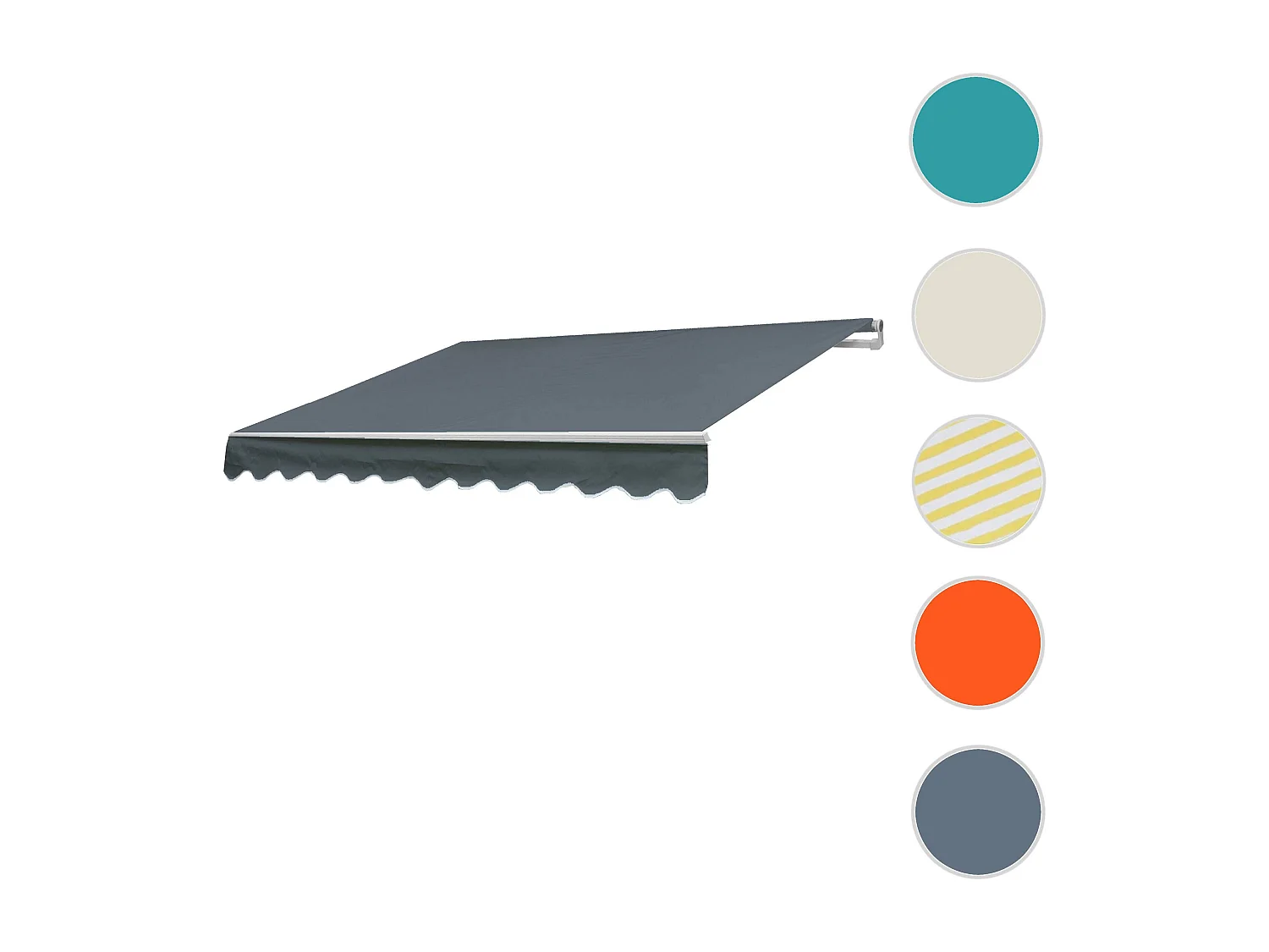 Markiza aluminiowa MCW-E31,  Akryl szary