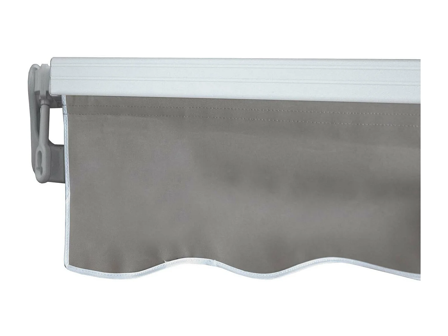 Alu-Markise H792, Polyester, grau-braun