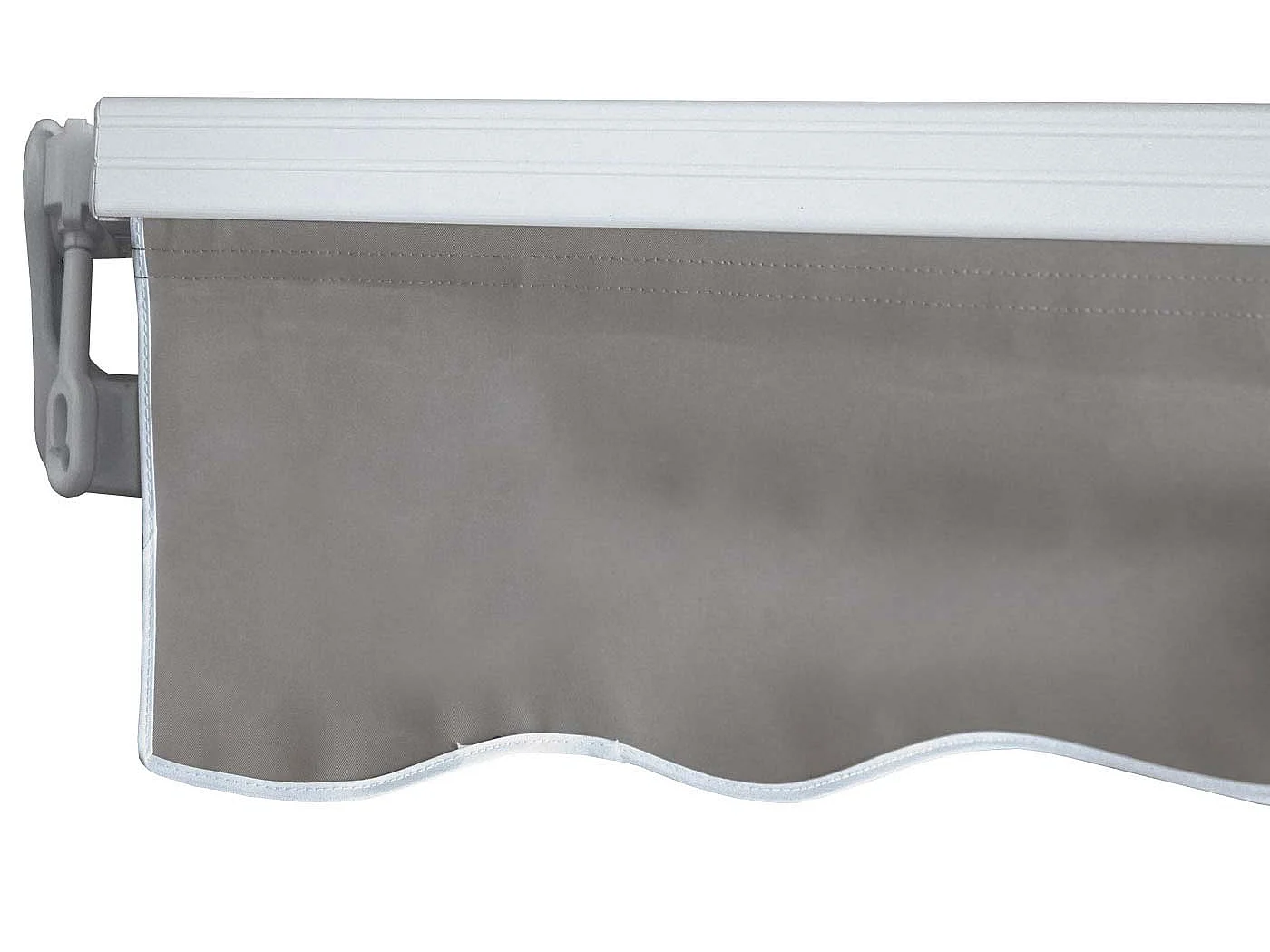 Alu-Markise H792, Polyester, grau-braun