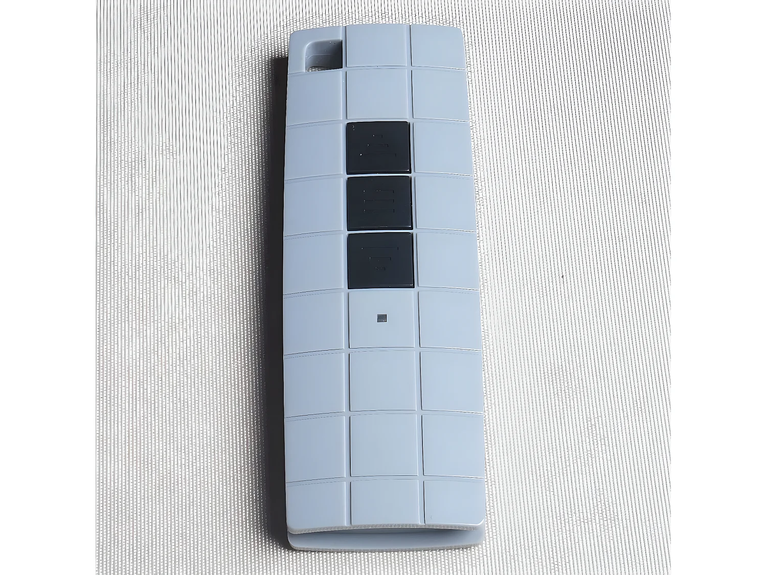 Elektrische Kassettenmarkise H124, Polyester bordeaux-rot, Rahmen anthrazit