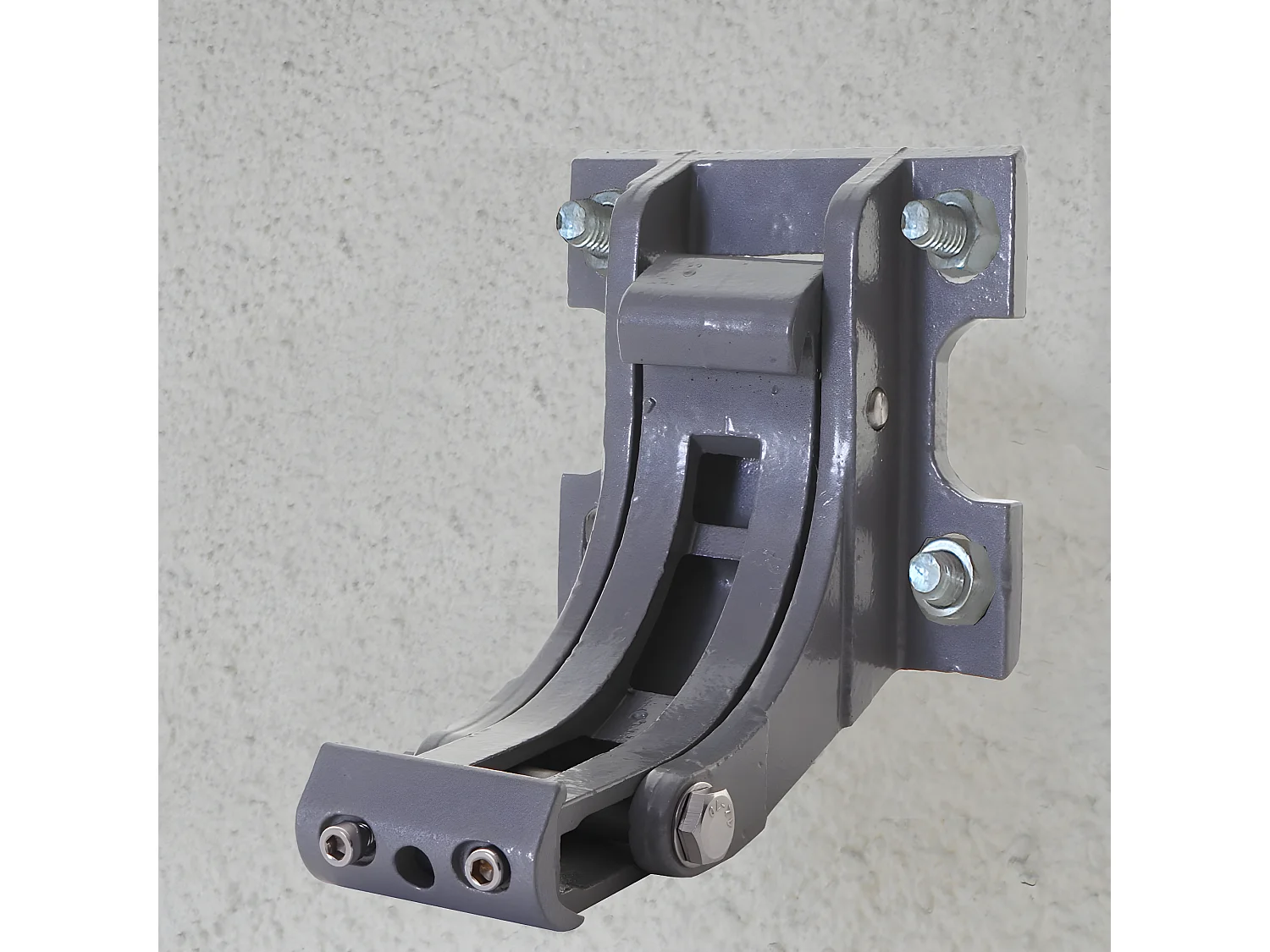 Elektrische Kassettenmarkise H123, Polyester anthrazit, Rahmen grau