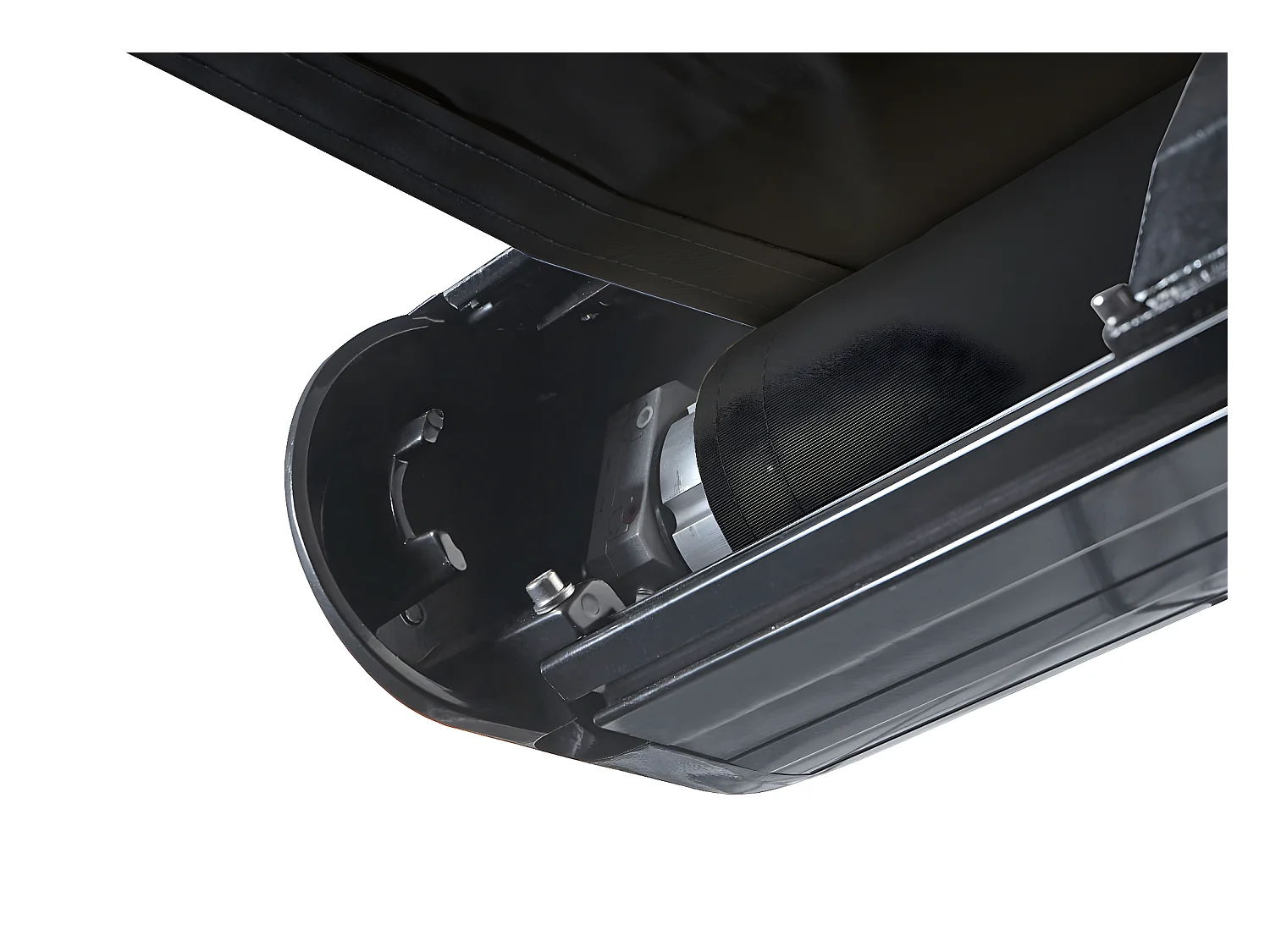 Elektrische Kassettenmarkise H123, Acryl anthrazit, Rahmen anthrazit