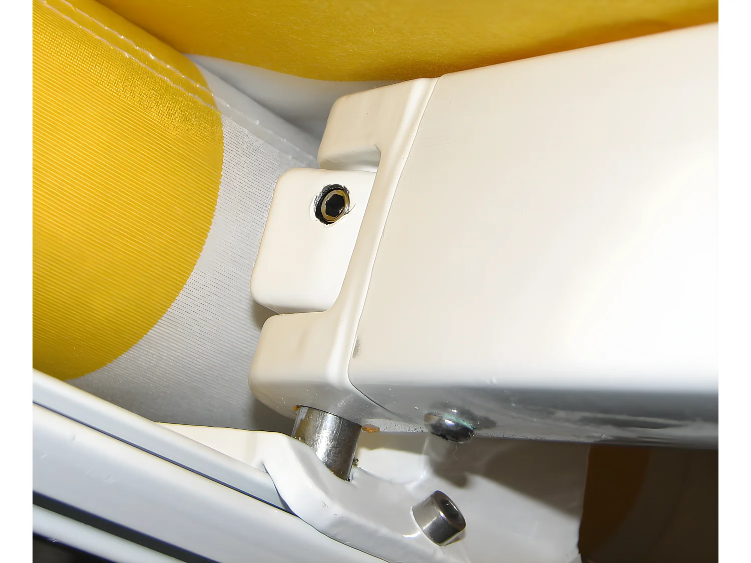 Elektrische Kassettenmarkise H122, Polyester Creme