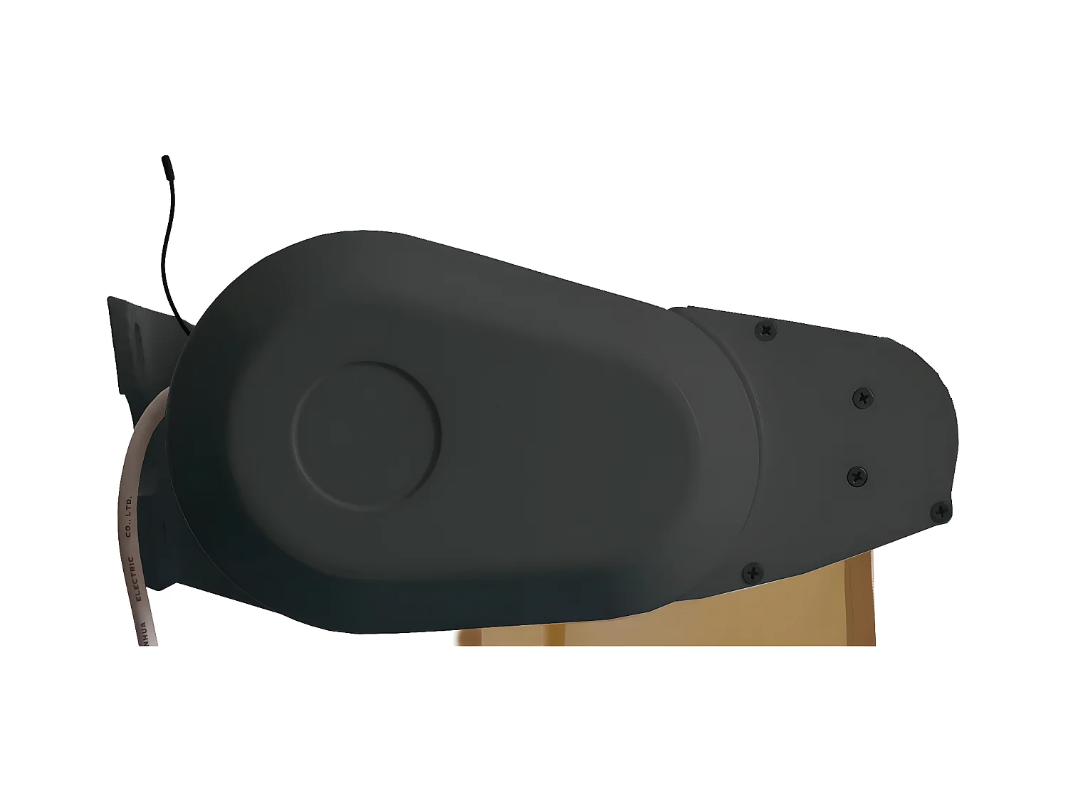 Kassetten-Markise H124 Volant ausfahrbar, Acryl Creme, anthrazit