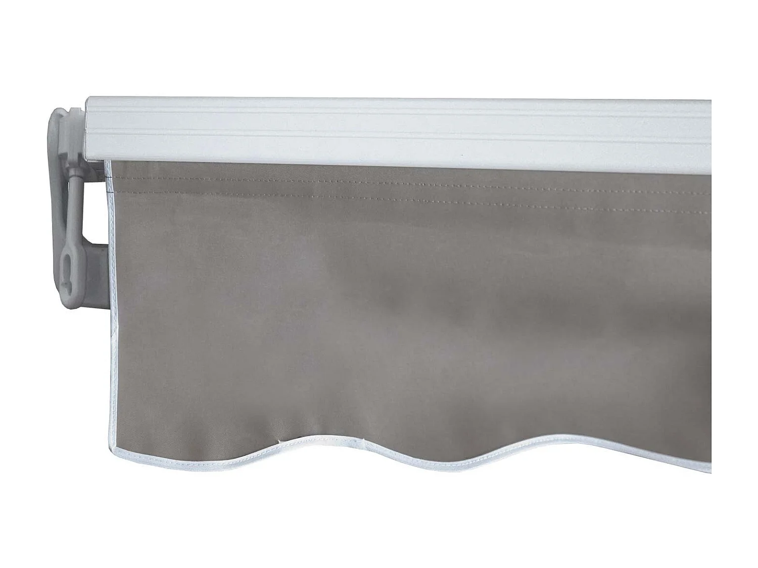Alu-Markise H790, Polyester, grau-braun
