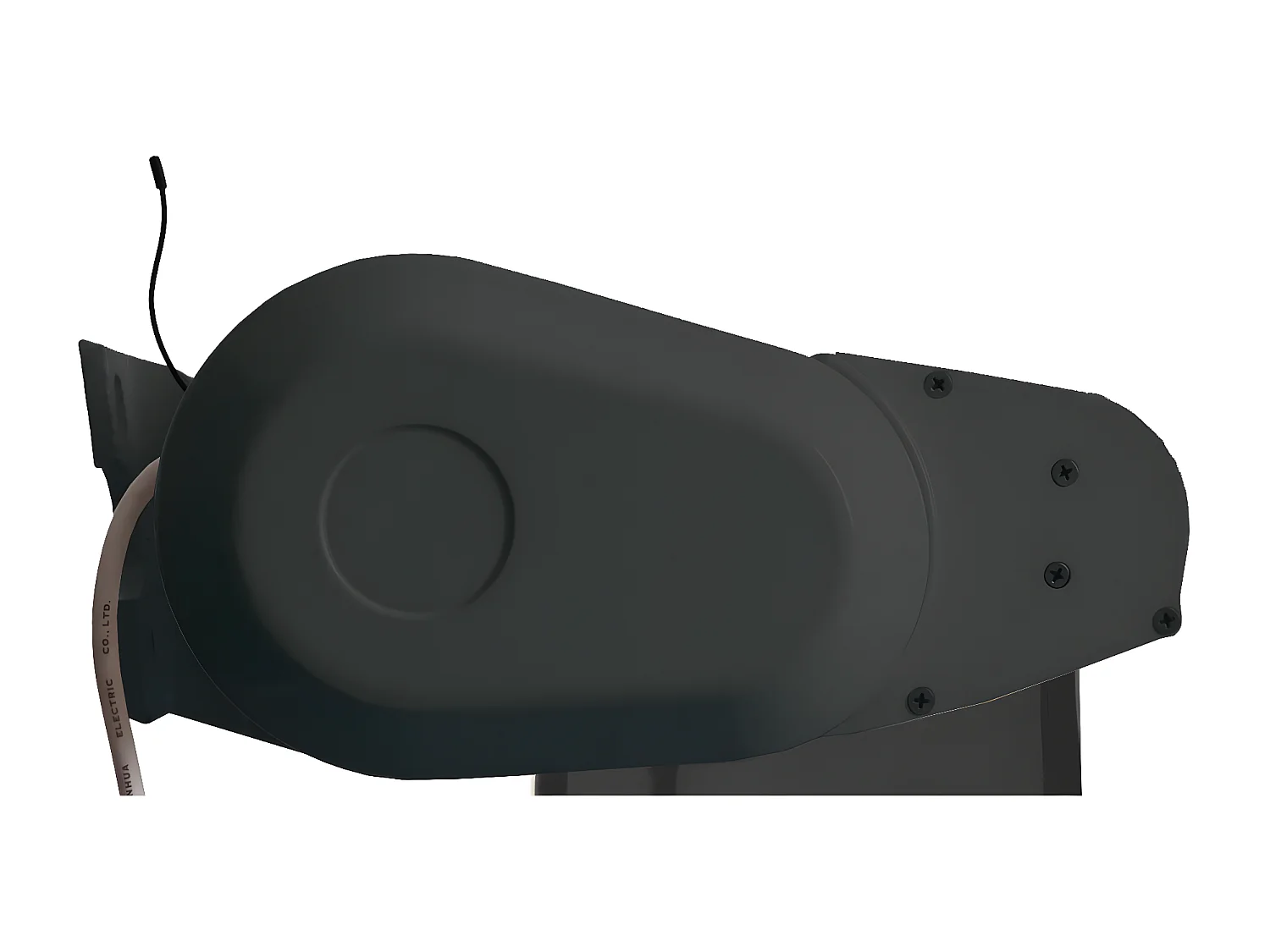 Kassetten-Markise H124 Volant ausfahrbar, Polyester anthrazit, anthrazit