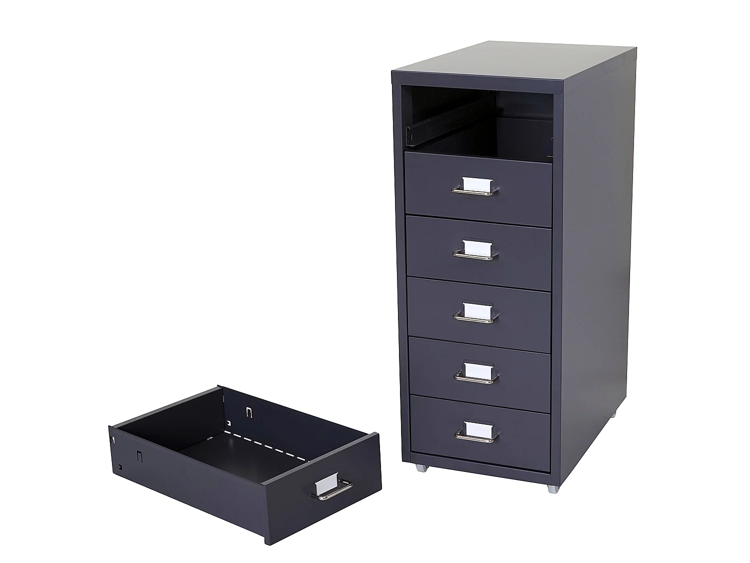 Rollcontainer Preston T851, Dunkelgrau