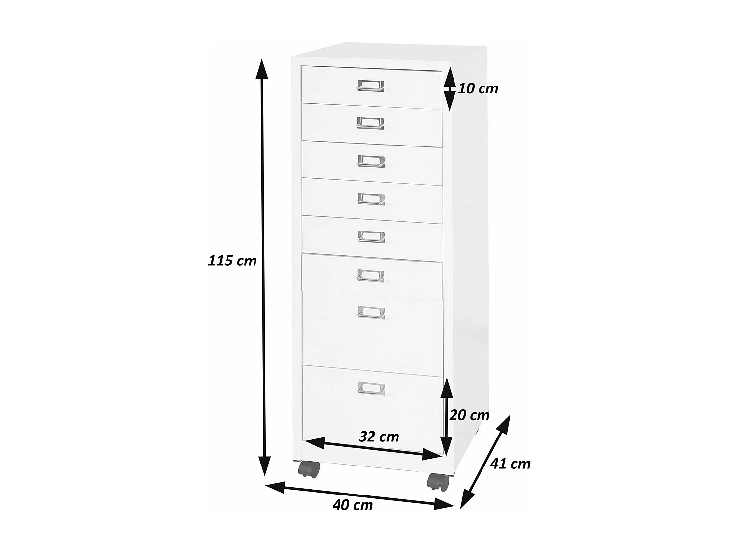 Podstawa mobilna MCW-L49,  czerwony