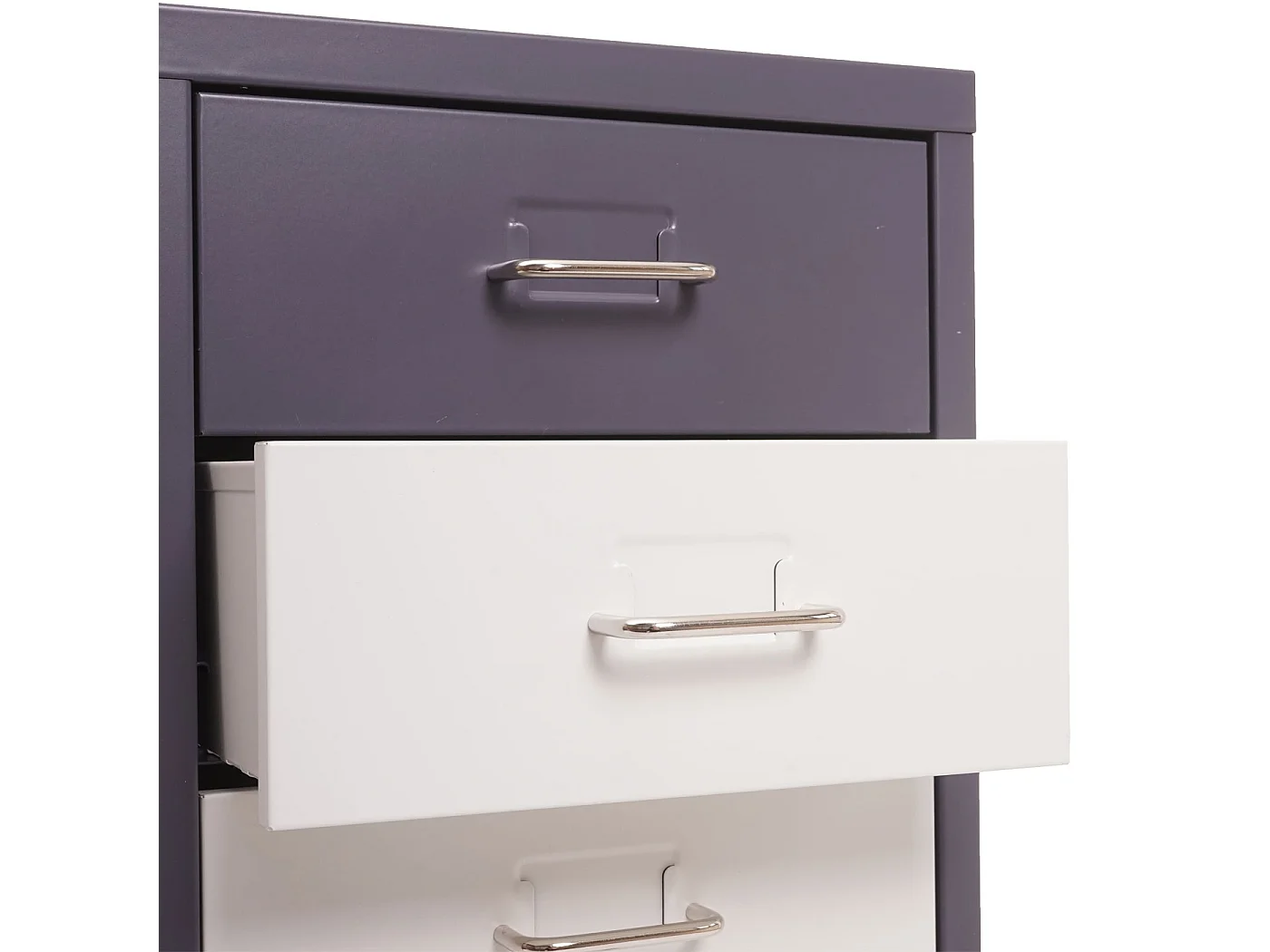 Rollcontainer Preston T851, Dunkelgrau weiß-dunkelgrau