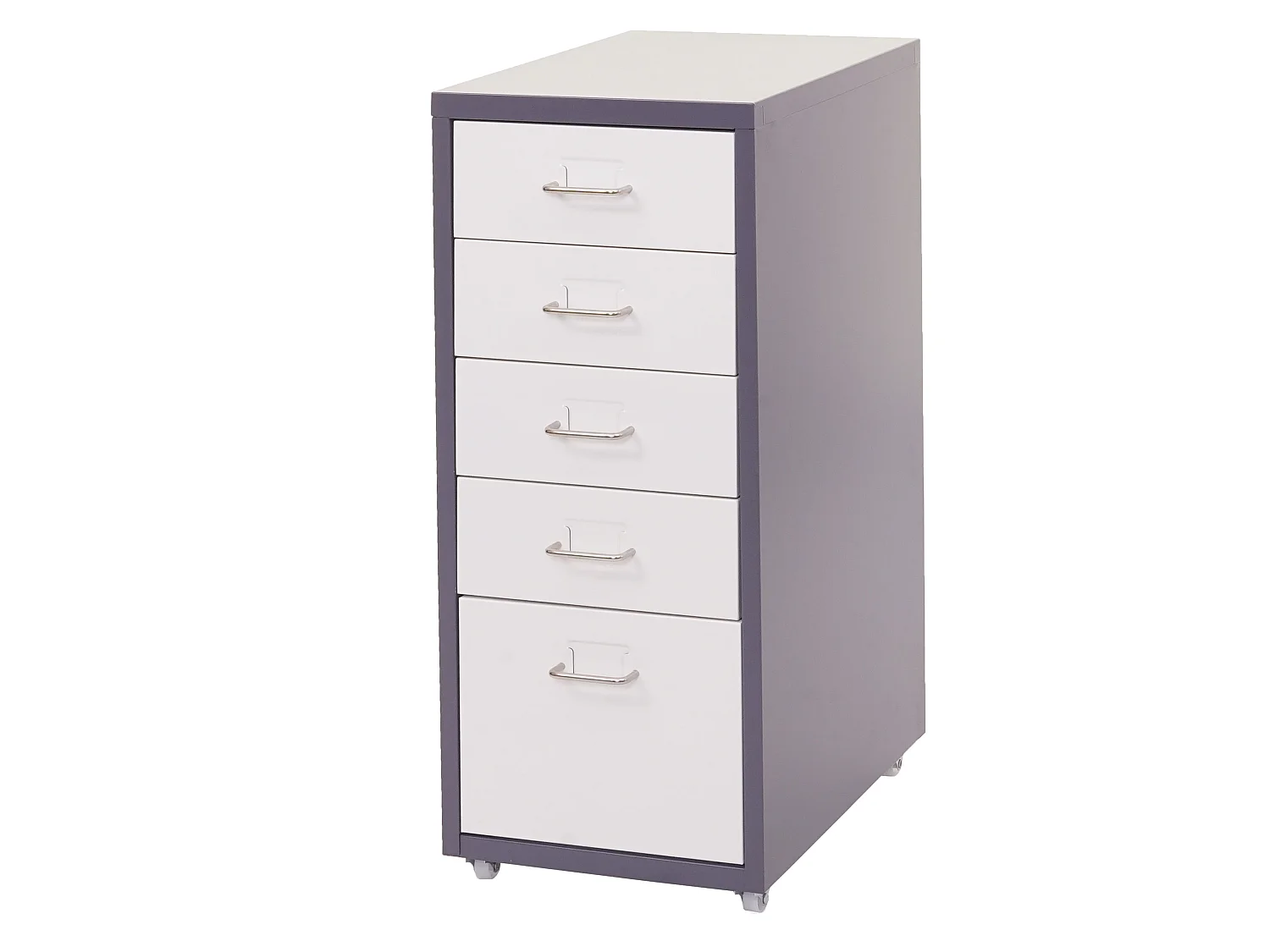 Preston T851 rolling container,  dark grey and white