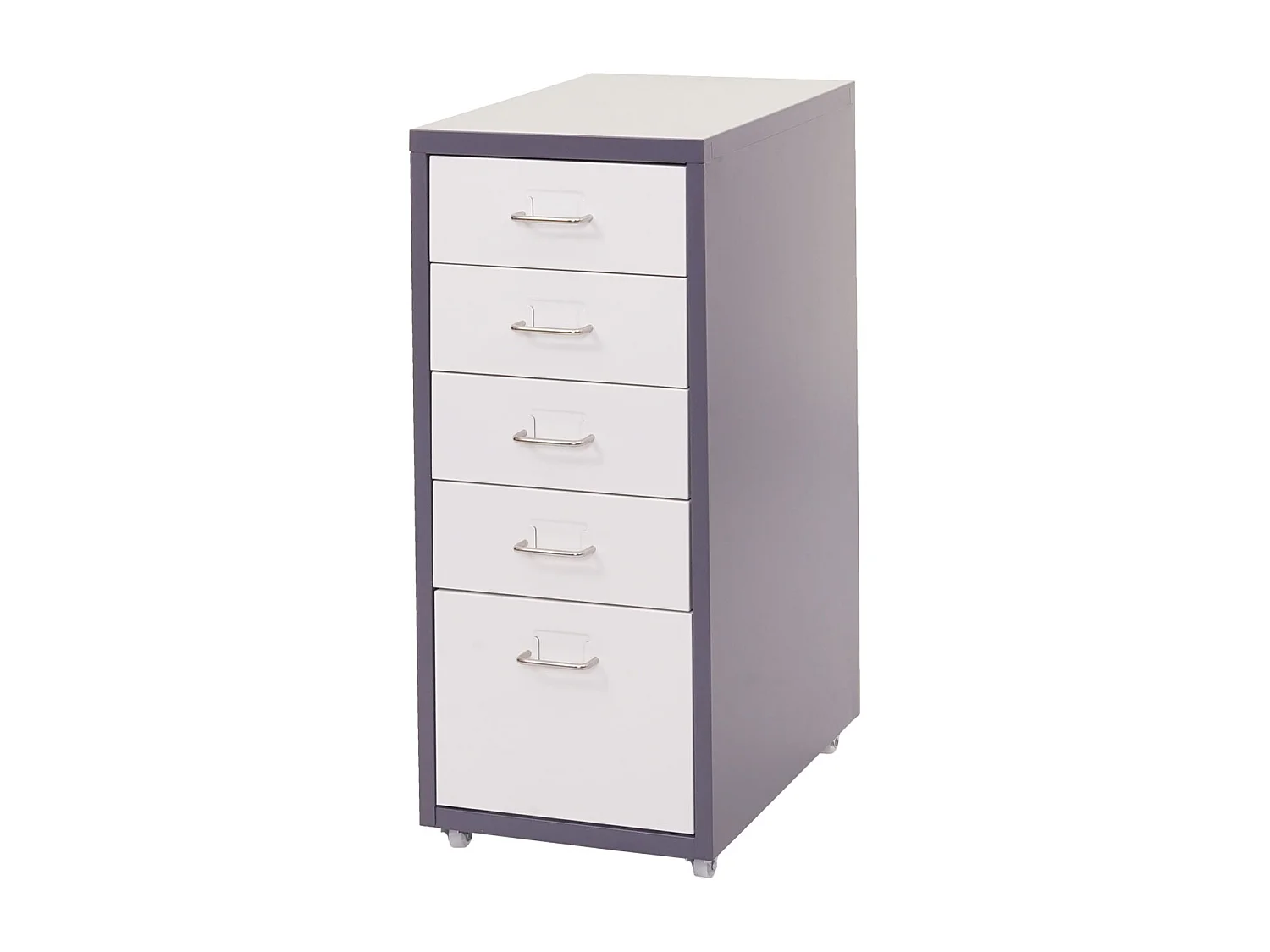 Preston T851 rolling container,  dark grey and white