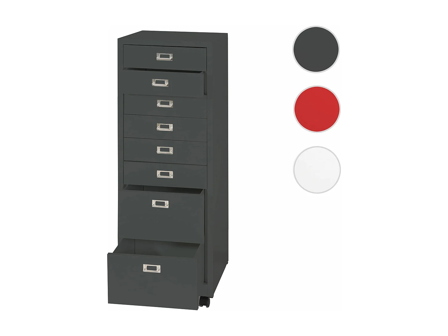 Rollcontainer MCW-L49, Dunkelgrau