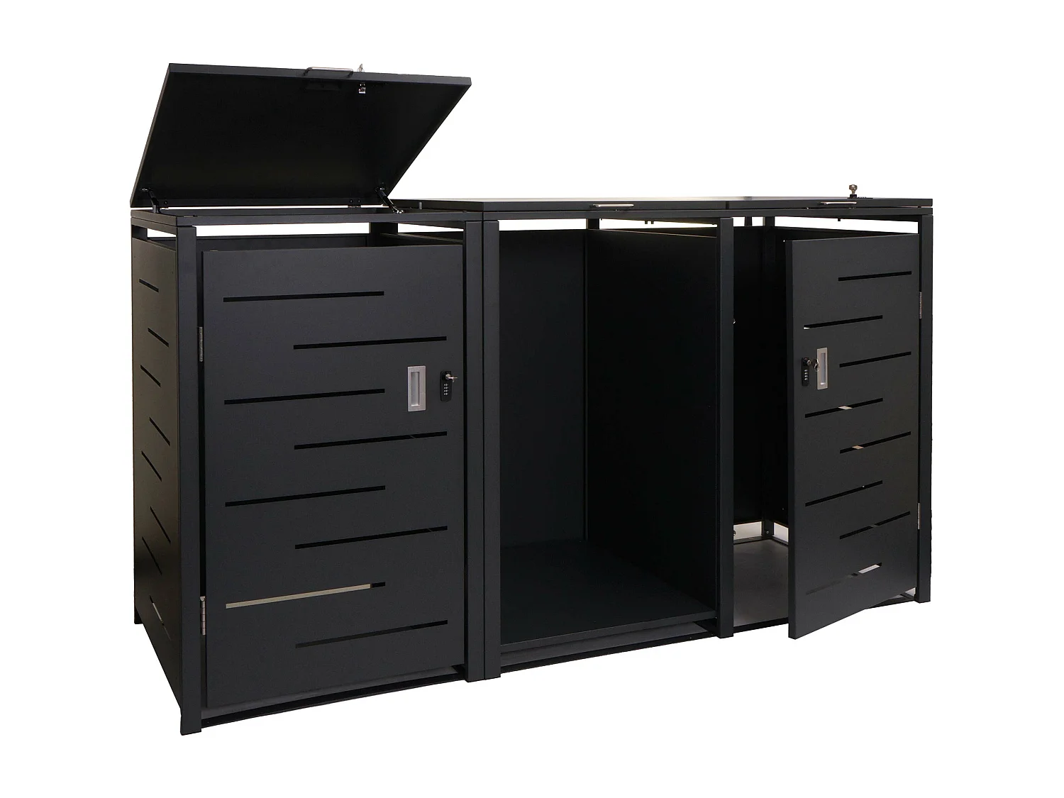 Afvalzak MCW-E83-B (2 eenheden),  antraciet, staal