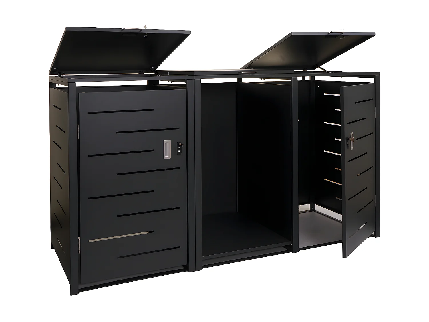 Afvalzak MCW-E83-B (2 eenheden),  antraciet, staal