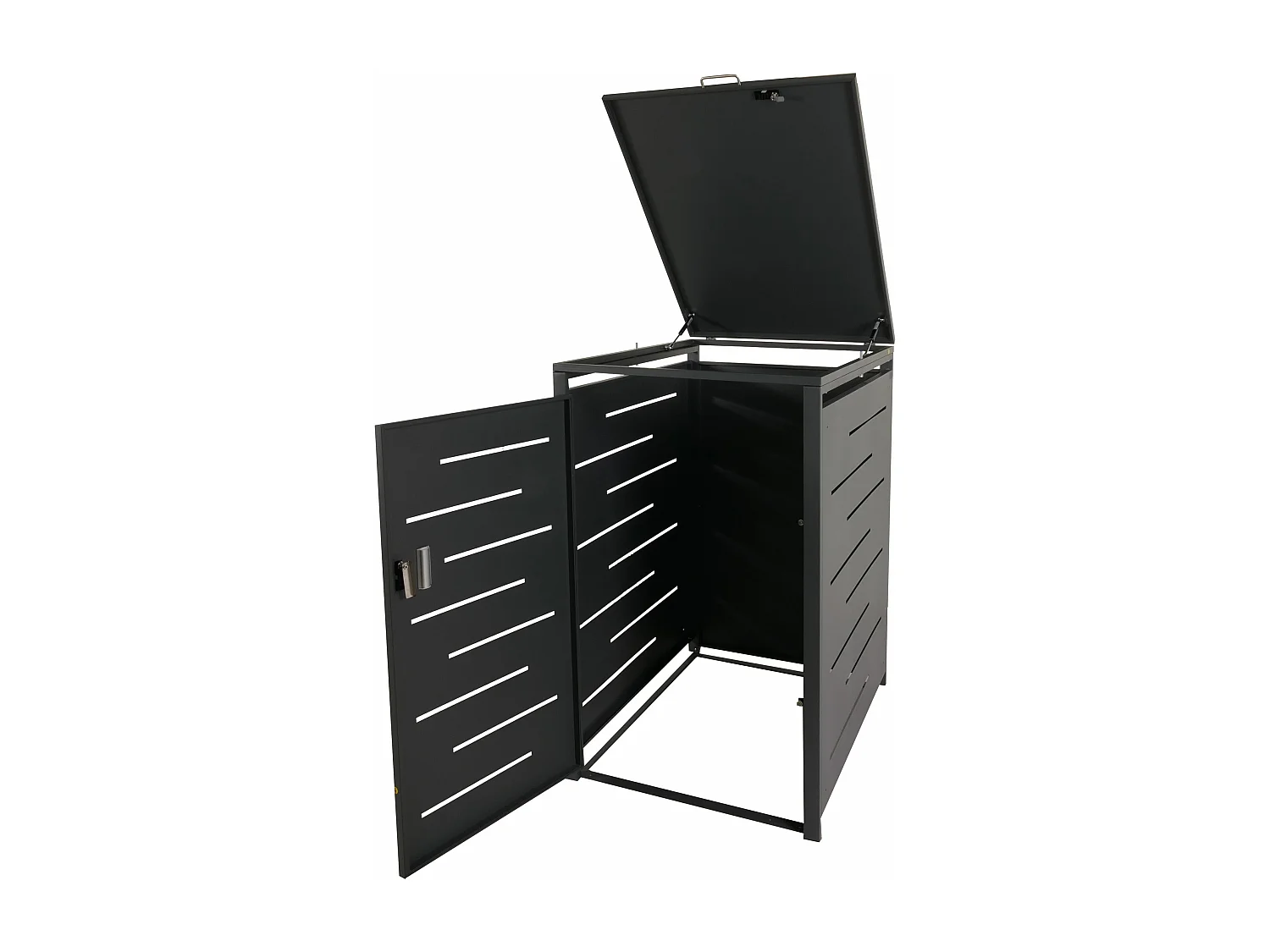 1/2-vuilnisbakafdekking MCW-E83,  antraciet, staal 39kg