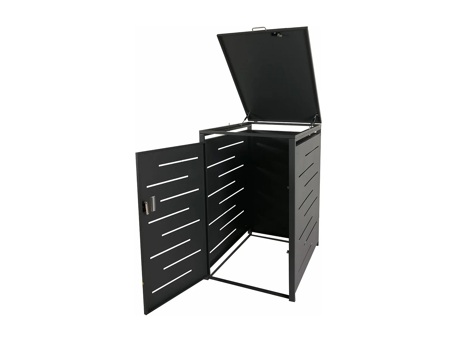 1/2-vuilnisbakafdekking MCW-E83,  antraciet, staal 39kg