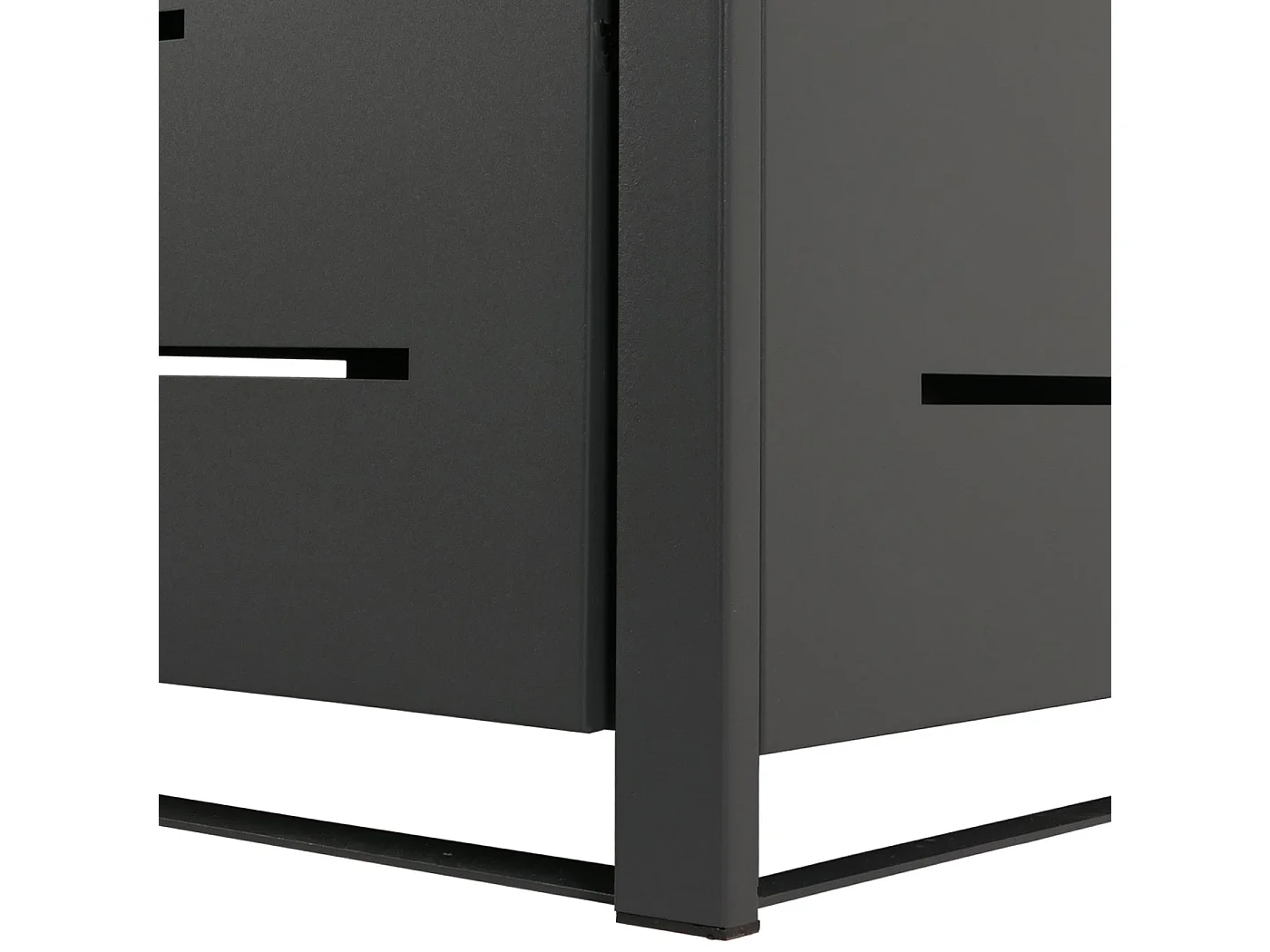 1/2-vuilnisbakafdekking MCW-E83,  antraciet, staal 39kg