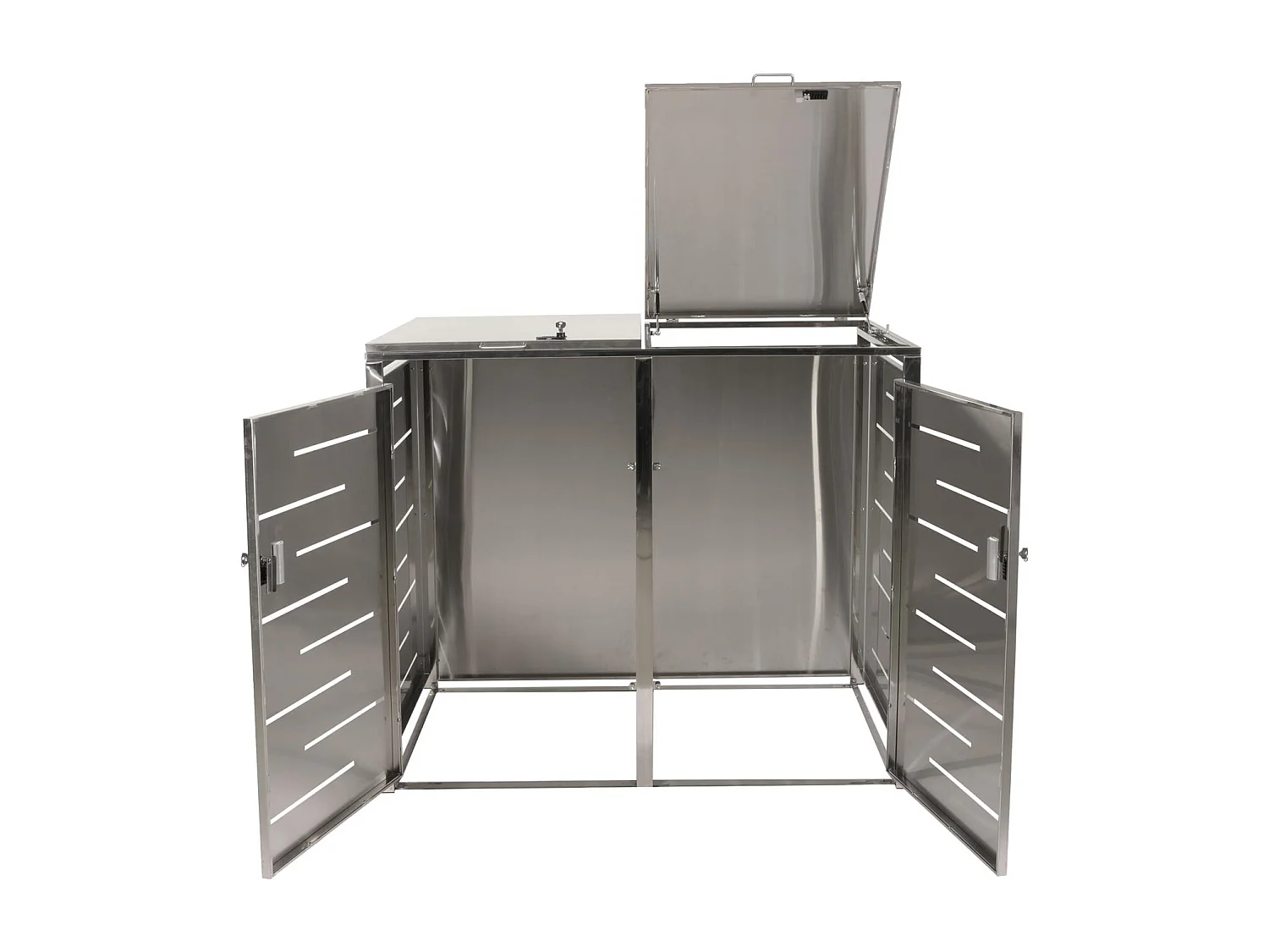 MCW-E83 bin enclosure (for 2 bins),  stainless steel 48kg