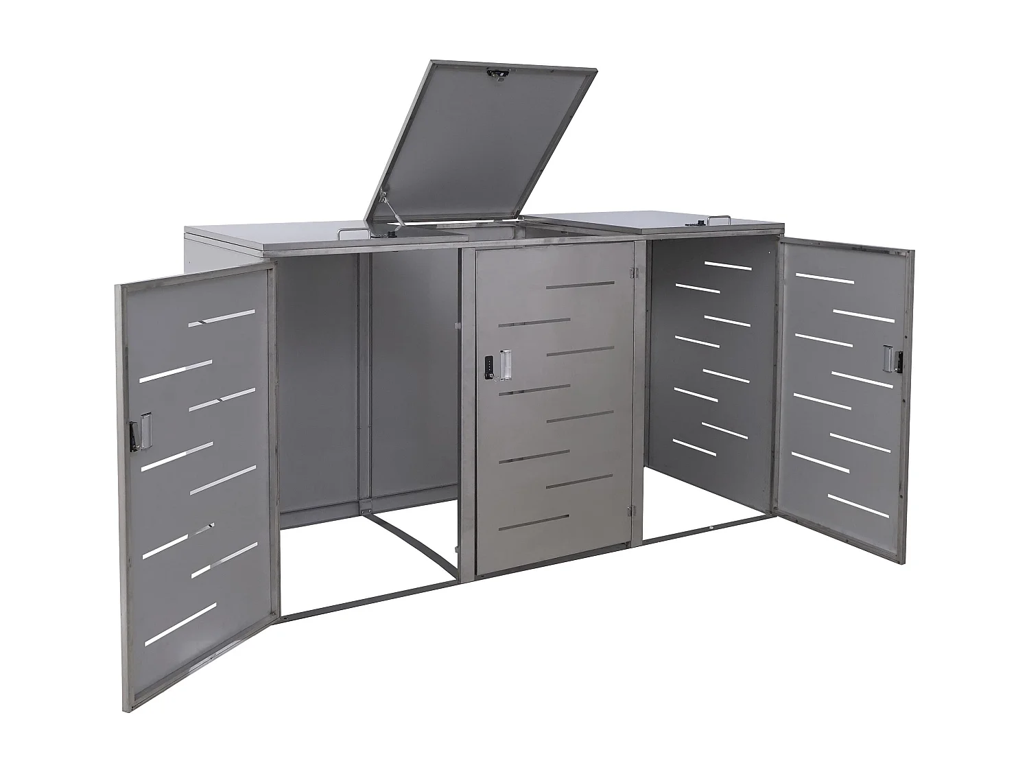 MCW-E83 3-bin/6-bin bin enclosure,  stainless steel 85kg